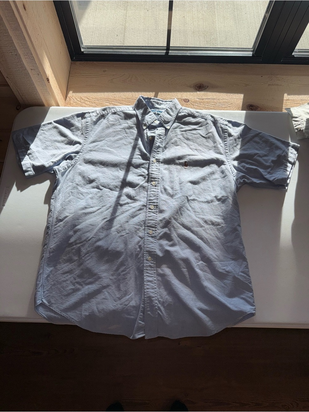 Ralph Lauren Light Blue Short-Sleeve Oxford Button-Down
